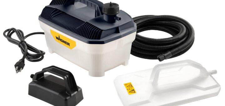 Wallpaper steamer tank with power cord, hose and large/small steam plates.