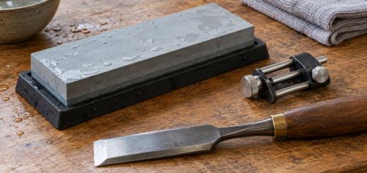 AI-generated editorial illustration of sharpening stone