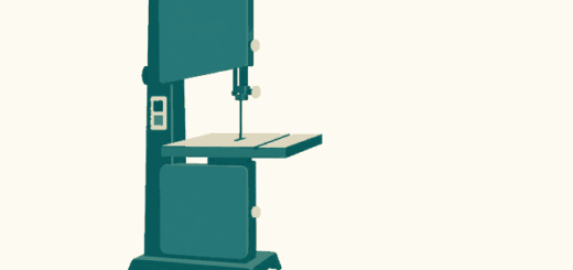 Editorial illustration of band saw