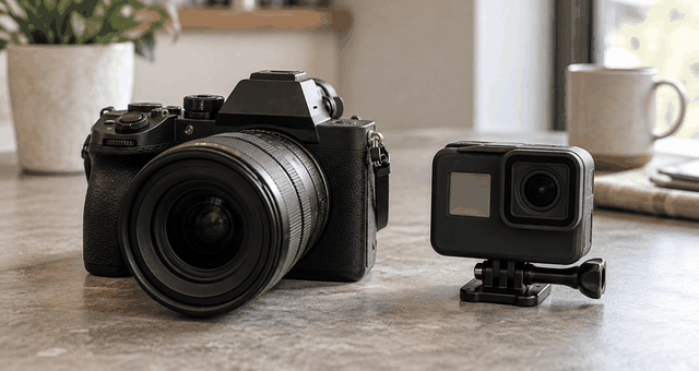 Photographic-style editorial image of cameras