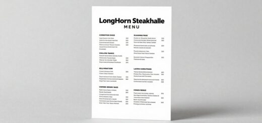LongHorn Steakhouse Menu With Prices